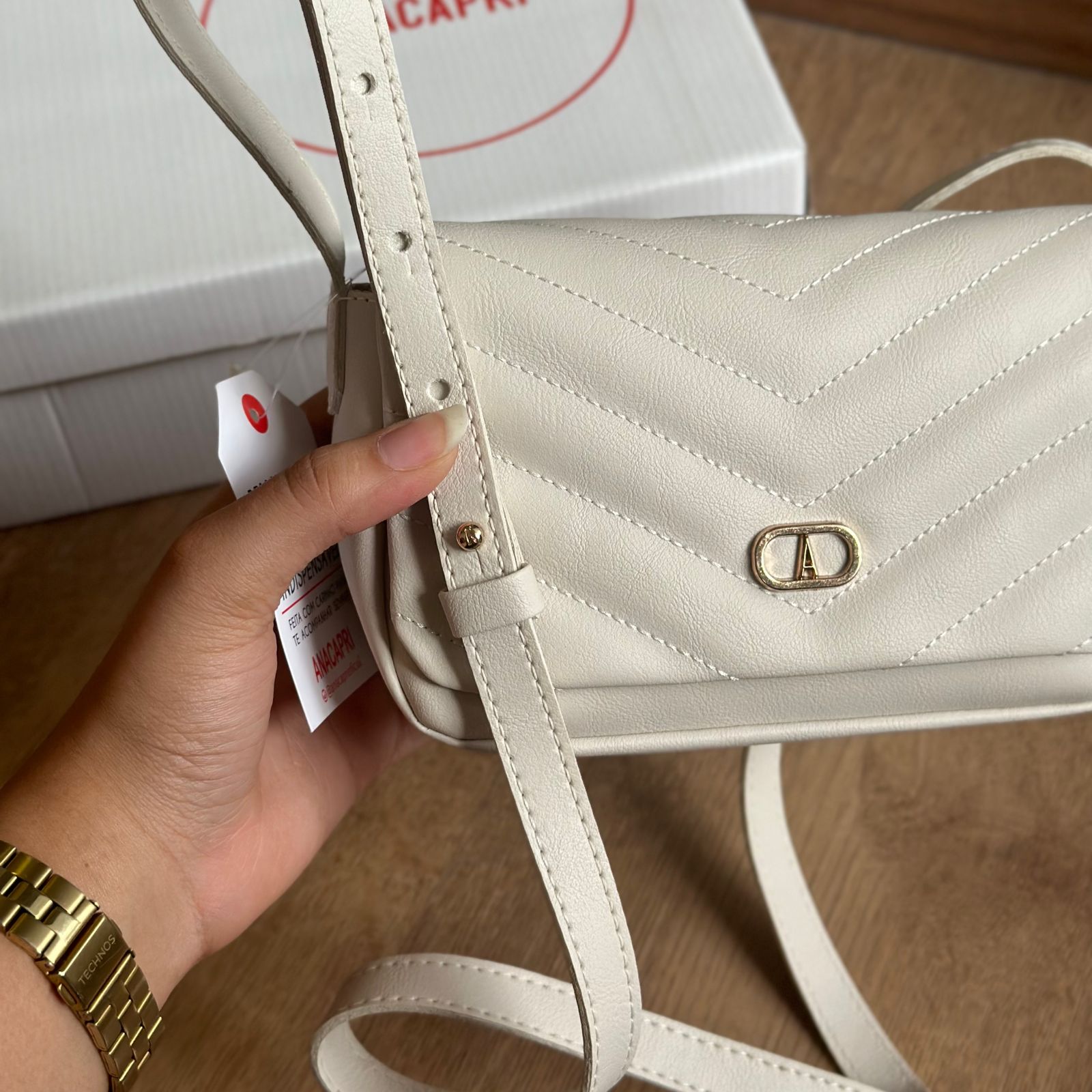 Bolsa Ana Capri Crossbody Matelassê C500160586