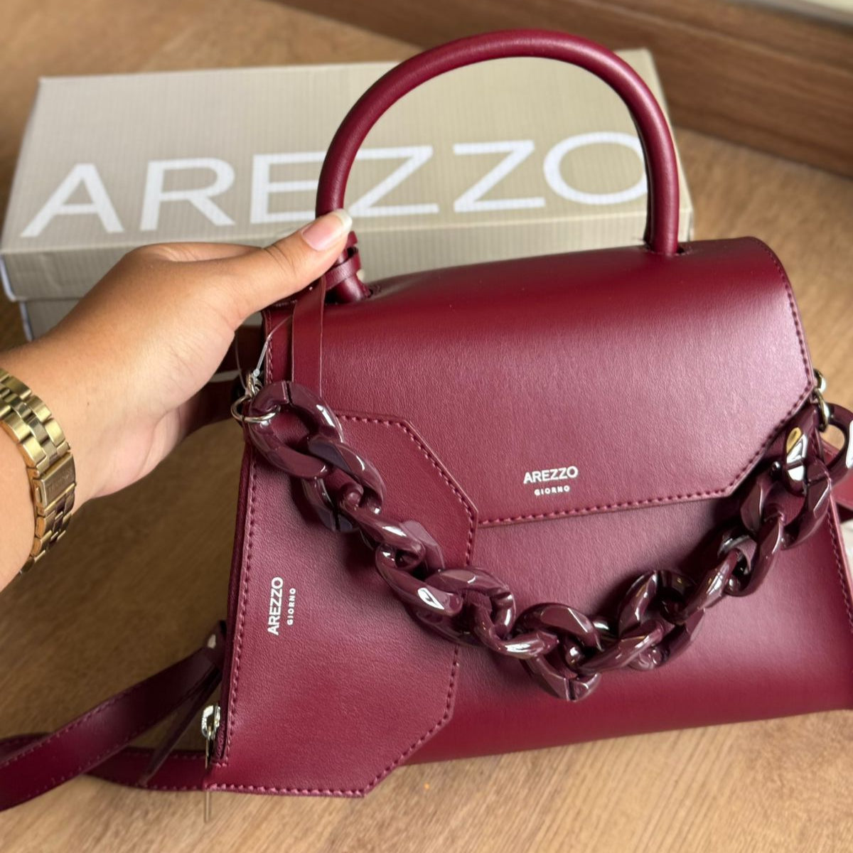 Bolsa Arezzo Satchel Média Translúcida A500230477