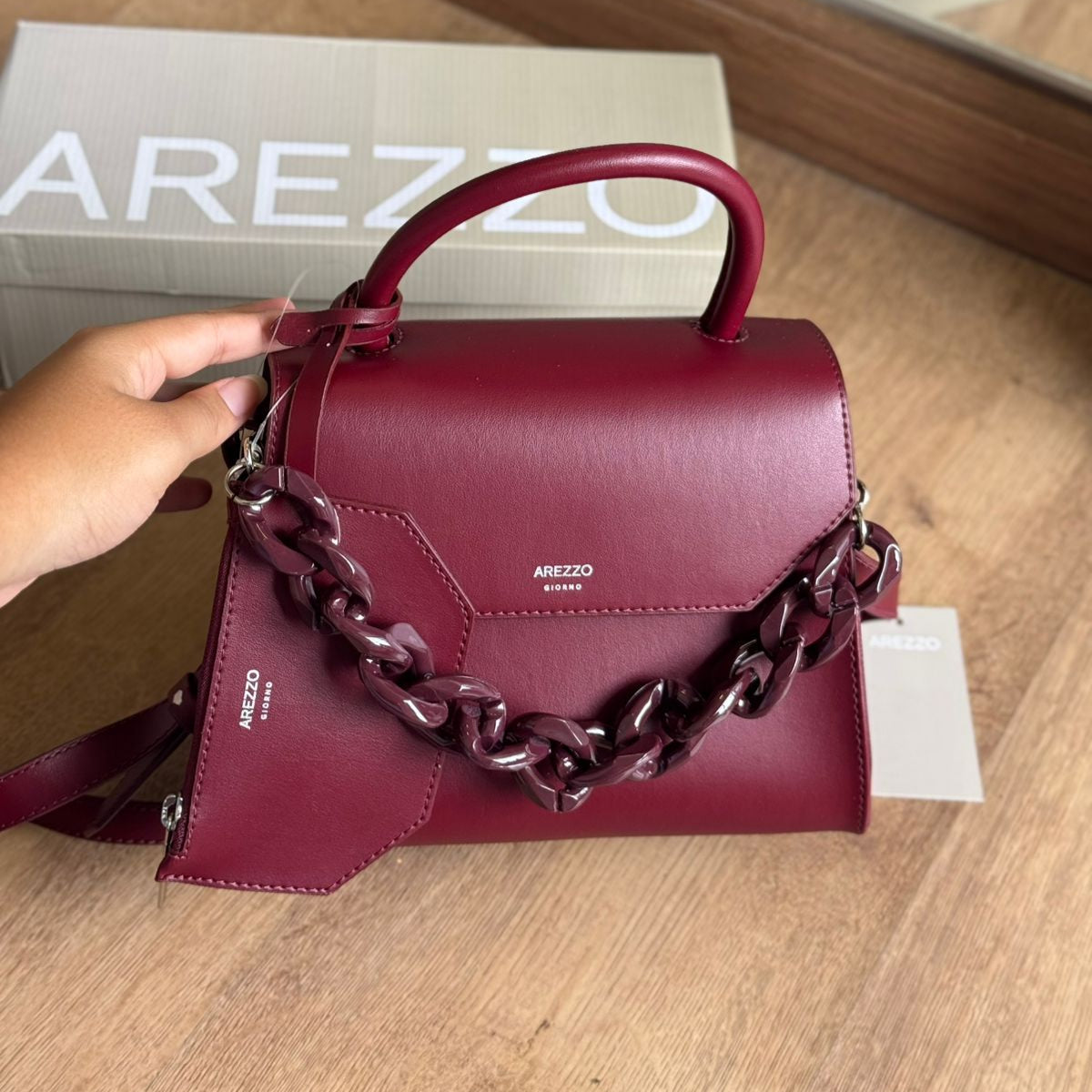 Bolsa Arezzo Satchel Média Translúcida A500230477