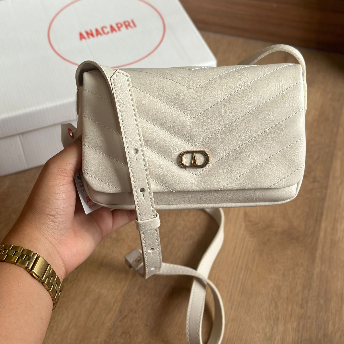 Bolsa Ana Capri Crossbody  Matelassê C500160586