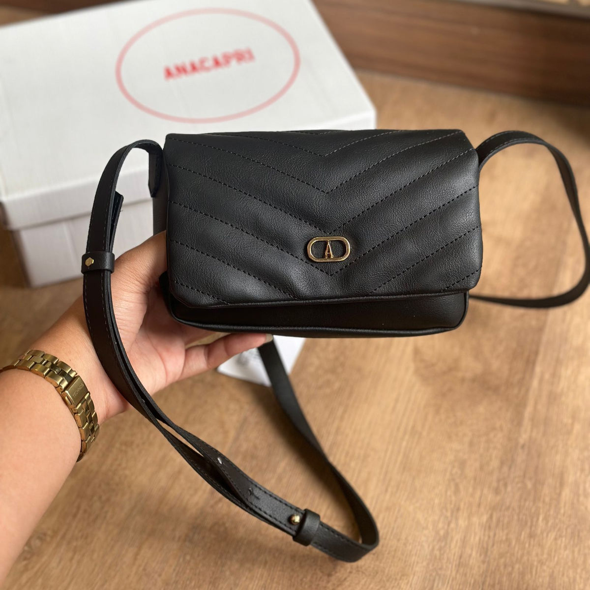 Bolsa Ana Capri Crossbody  Matelassê C500160586